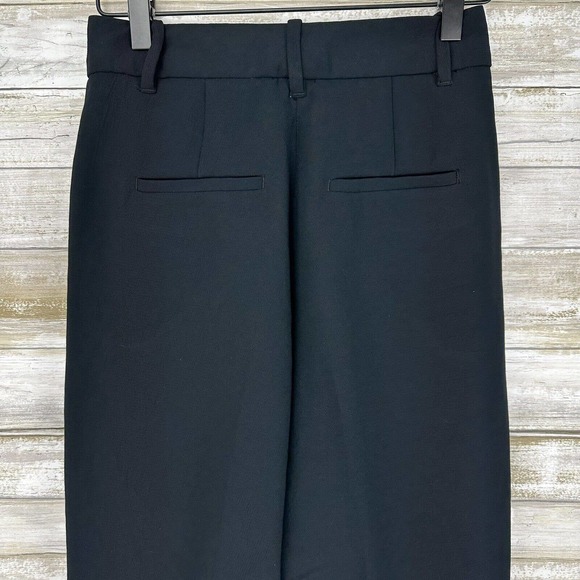 Aritzia Wilfred Size 0 Effortless Pant Pleated High Rise Wide Leg Black Waist 25 - Picture 7 of 16